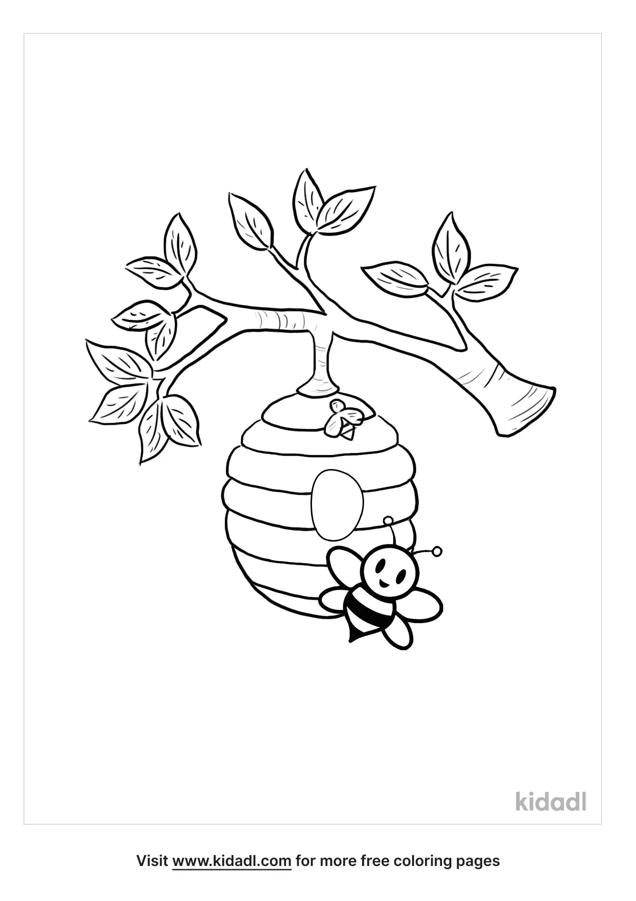 35 Busy Beehive Coloring Pages Printable 4