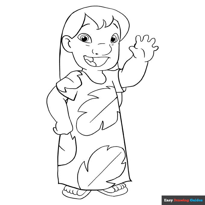 36 Lilo and Stitch Experiments Coloring Pages Printable