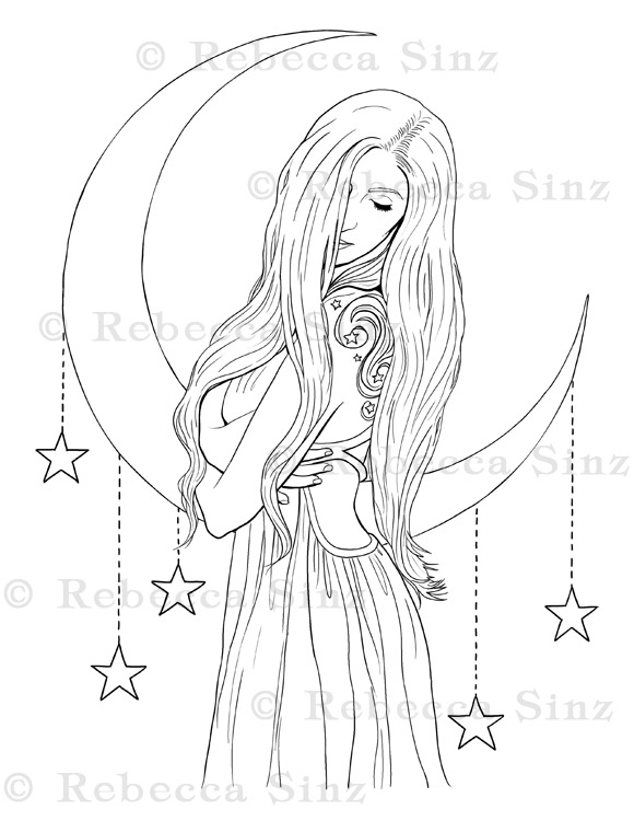 37 Celestial Sun And Moon Coloring Pages Printable 19