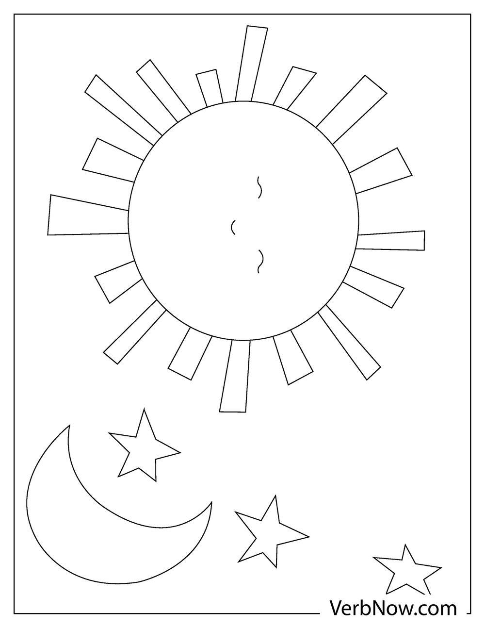 37 Celestial Sun And Moon Coloring Pages Printable 21