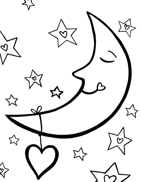 37 Celestial Sun And Moon Coloring Pages Printable 24