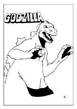 37 Legendary Godzilla Coloring Pages Printable 11