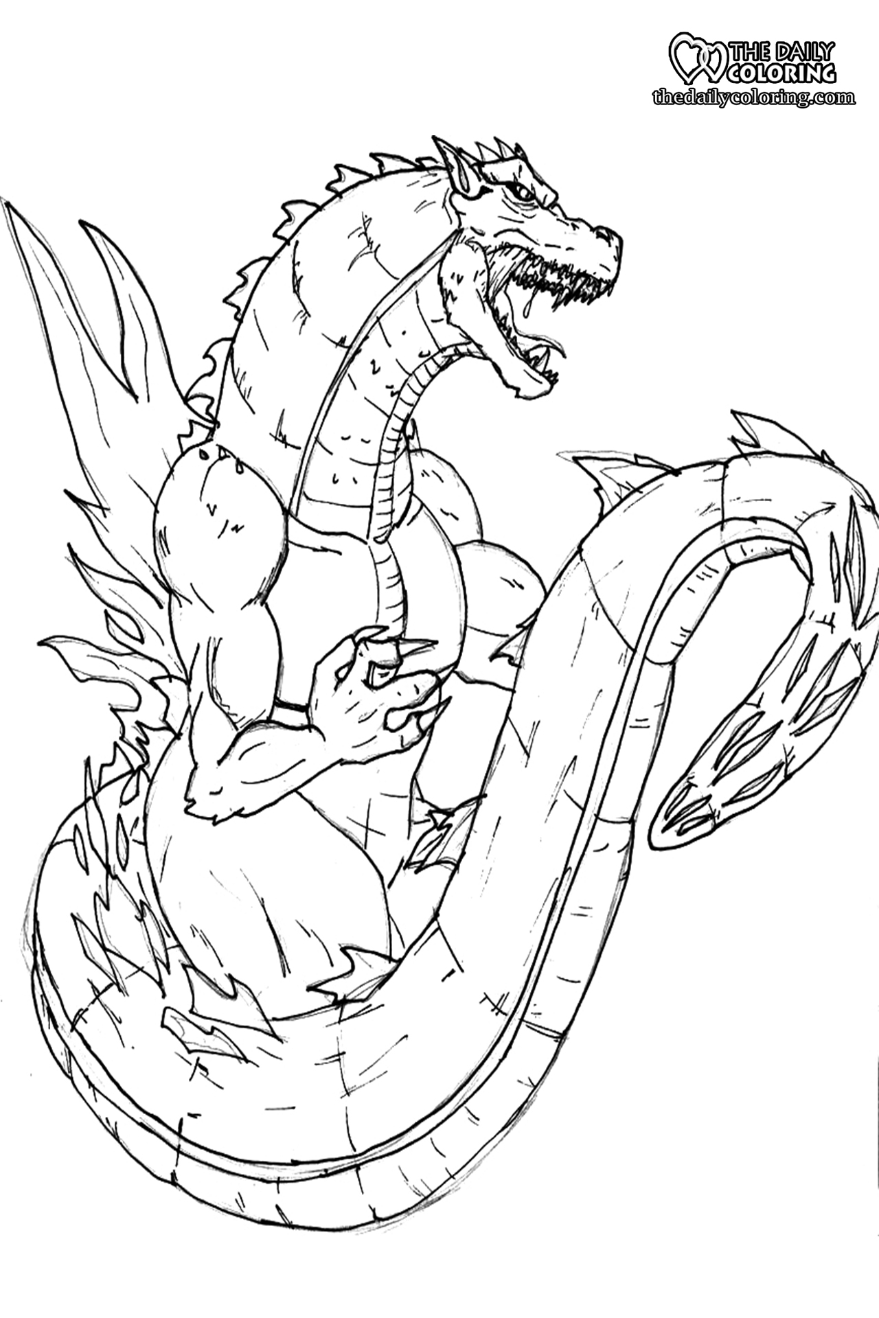 37 Legendary Godzilla Coloring Pages Printable 19