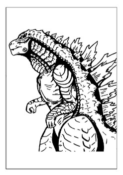 37 Legendary Godzilla Coloring Pages Printable 2