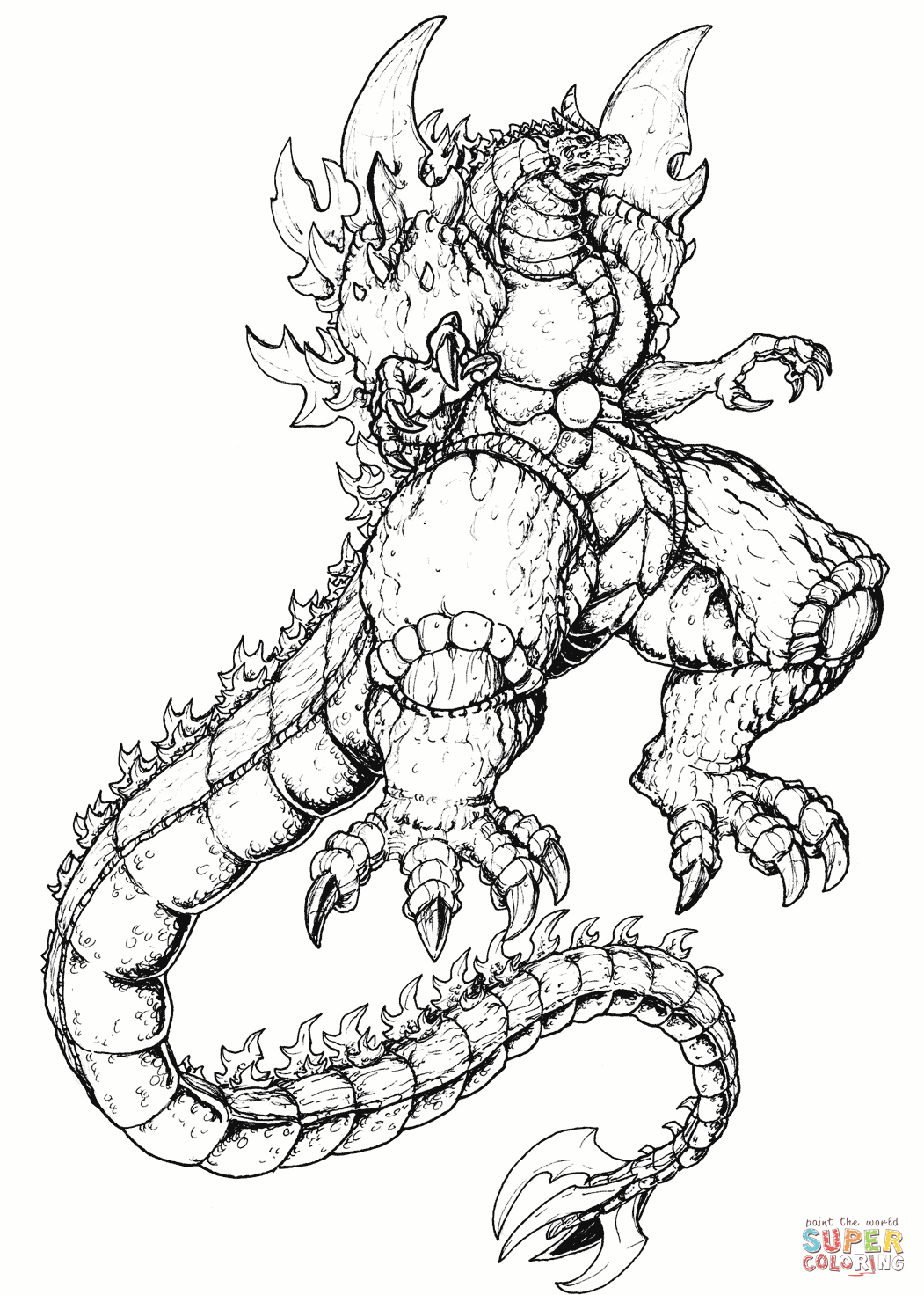 37 Legendary Godzilla Coloring Pages Printable 25