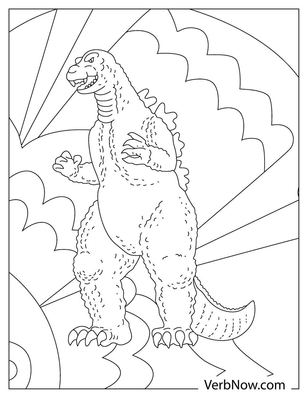 37 Legendary Godzilla Coloring Pages Printable 27