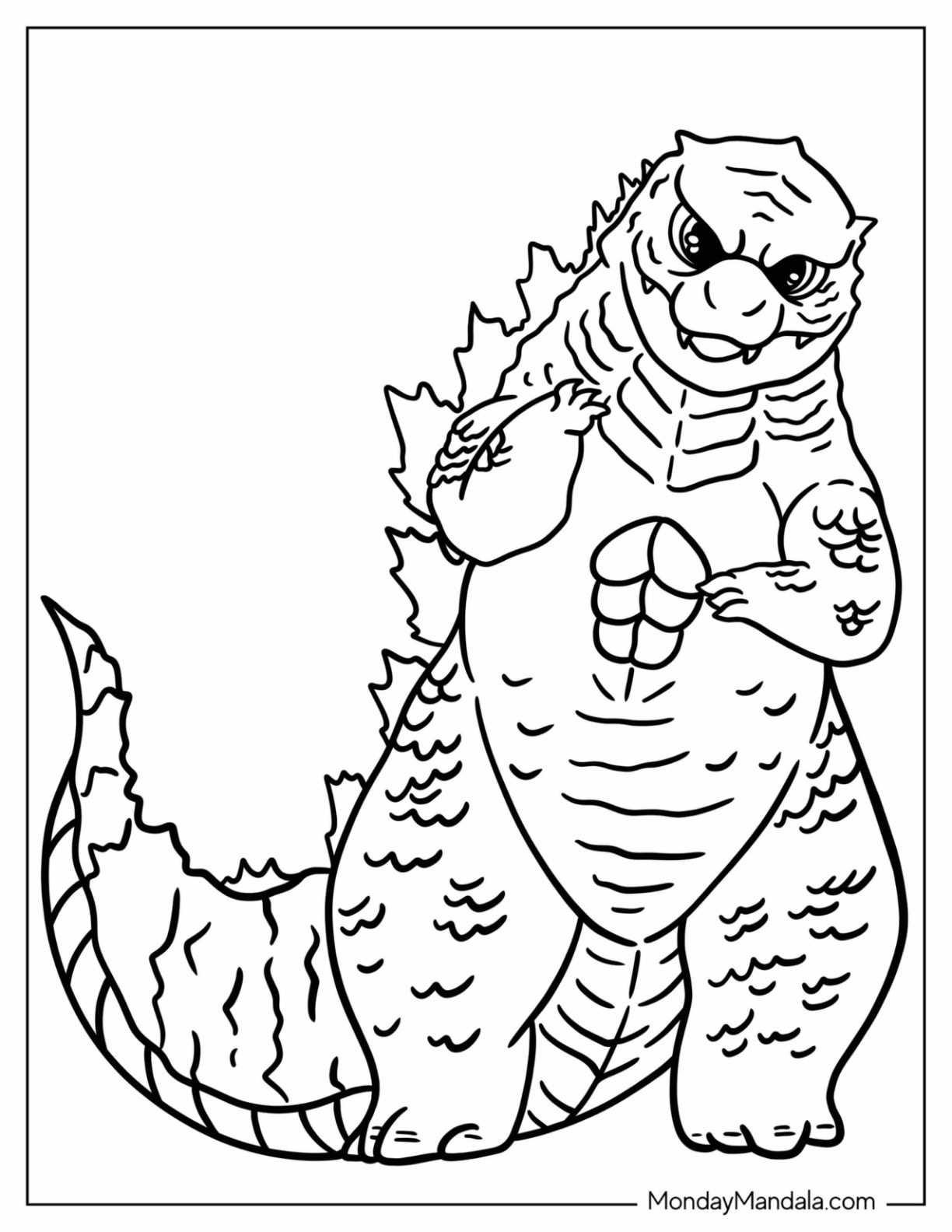 37 Legendary Godzilla Coloring Pages Printable 28