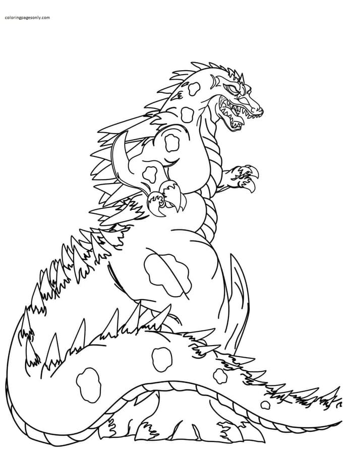 37 Legendary Godzilla Coloring Pages Printable 30