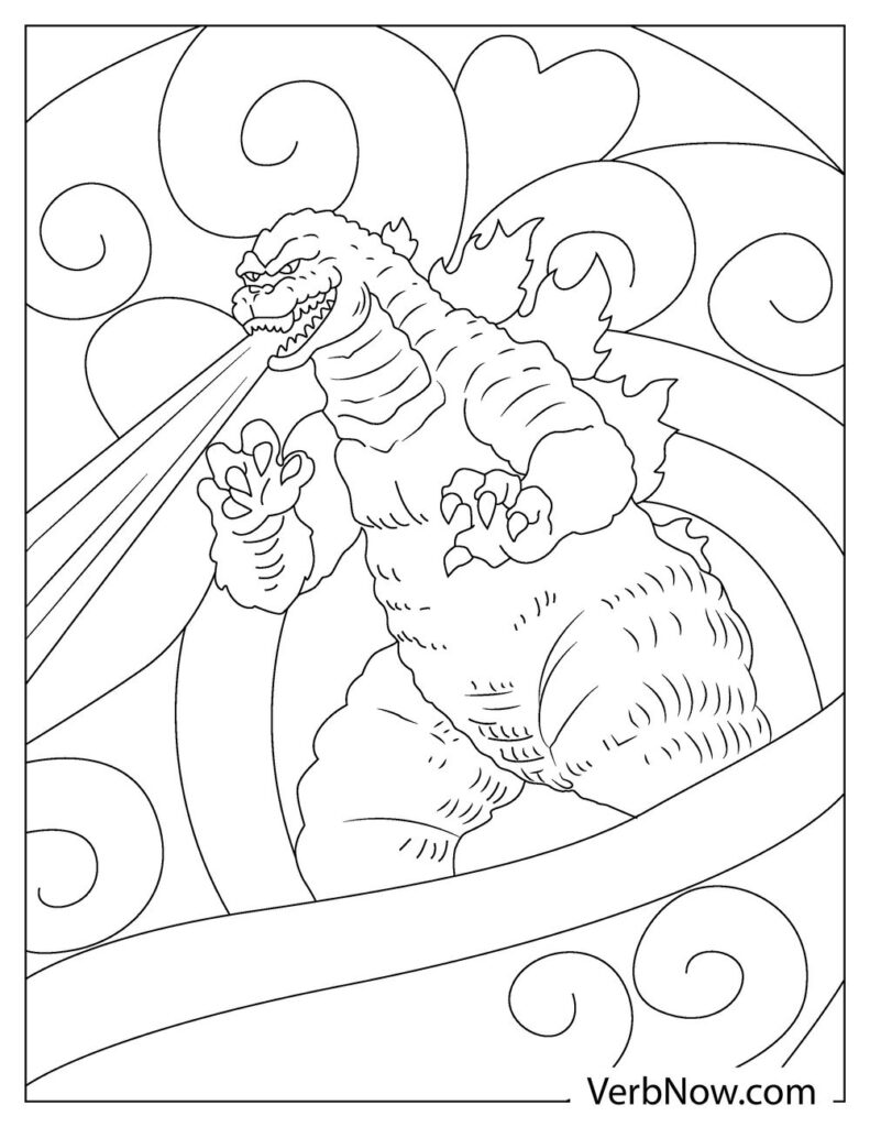 37 Legendary Godzilla Coloring Pages Printable 32