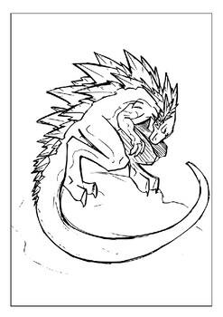 37 Legendary Godzilla Coloring Pages Printable 6