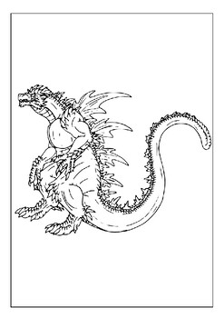 37 Legendary Godzilla Coloring Pages Printable 9