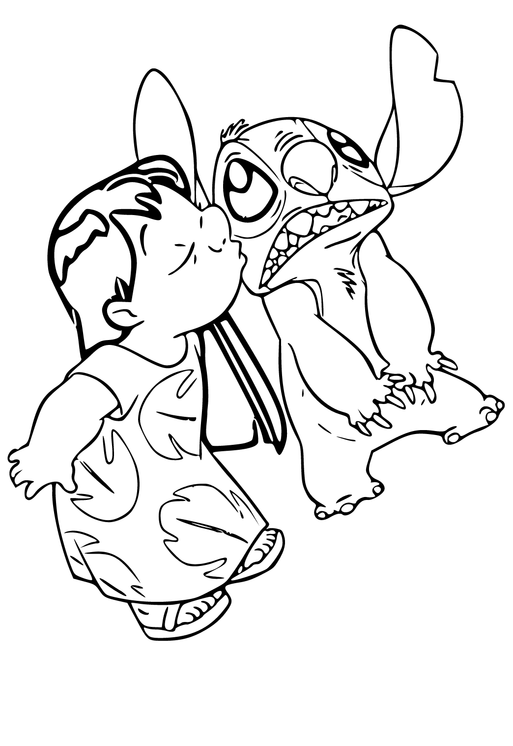 38 Nani Lilo and Stitch Coloring Page Printable