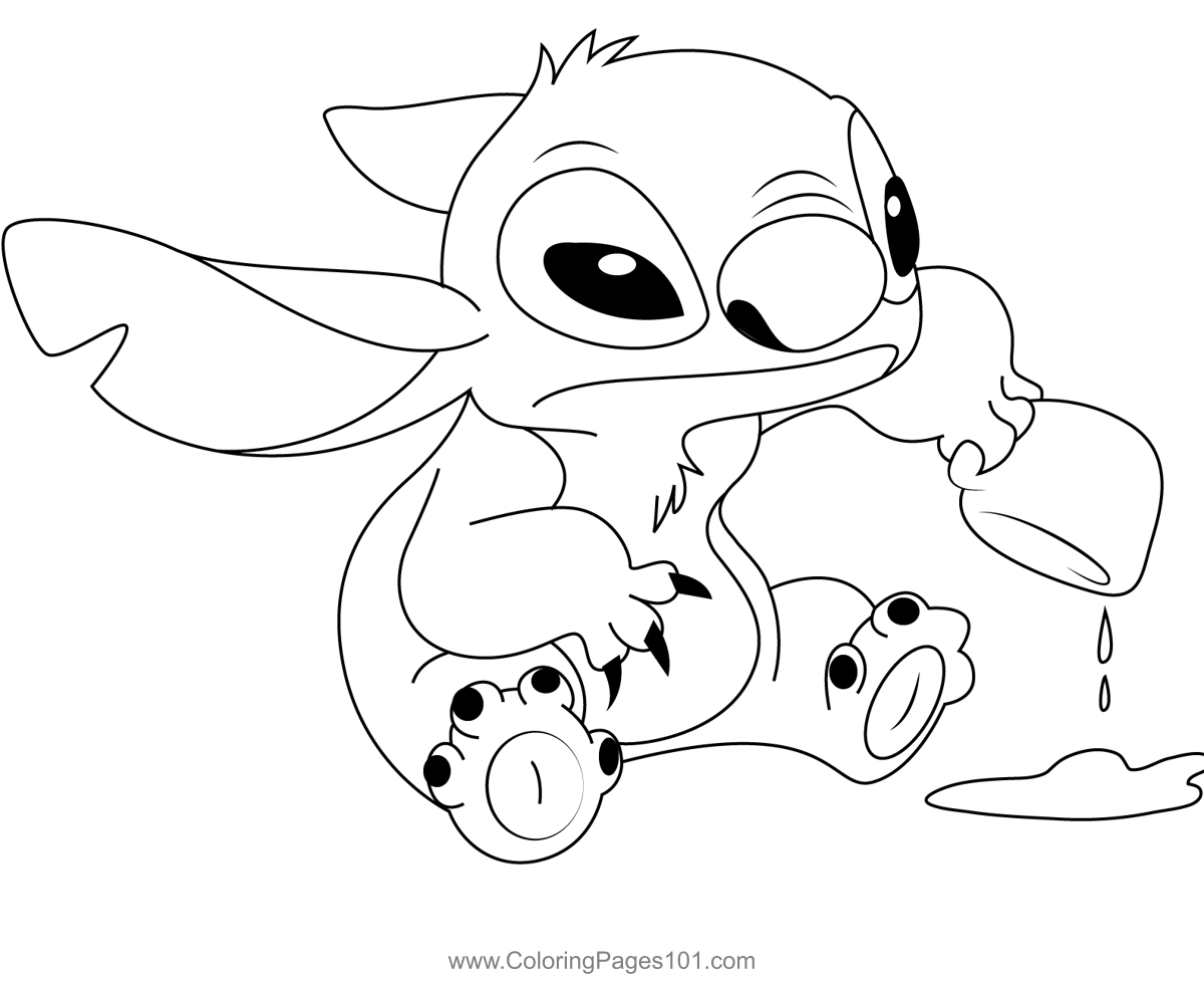 40 Lilo and Stitch Coloring Printable