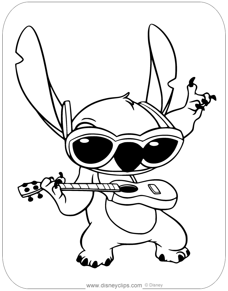 43 Lilo and Stitch Coloring Pages Printable