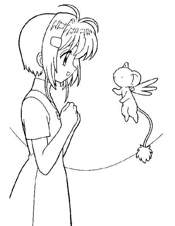 60 Cardcaptor Sakura Coloring Pages Printable 12