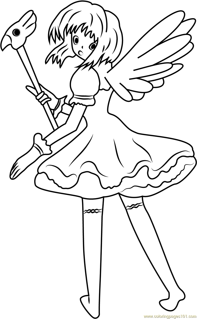 60 Cardcaptor Sakura Coloring Pages Printable 2