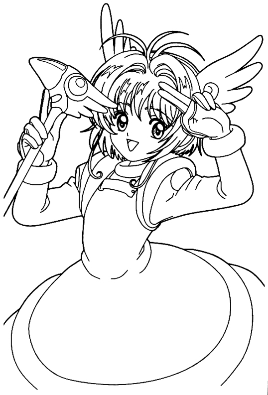 60 Cardcaptor Sakura Coloring Pages Printable 22