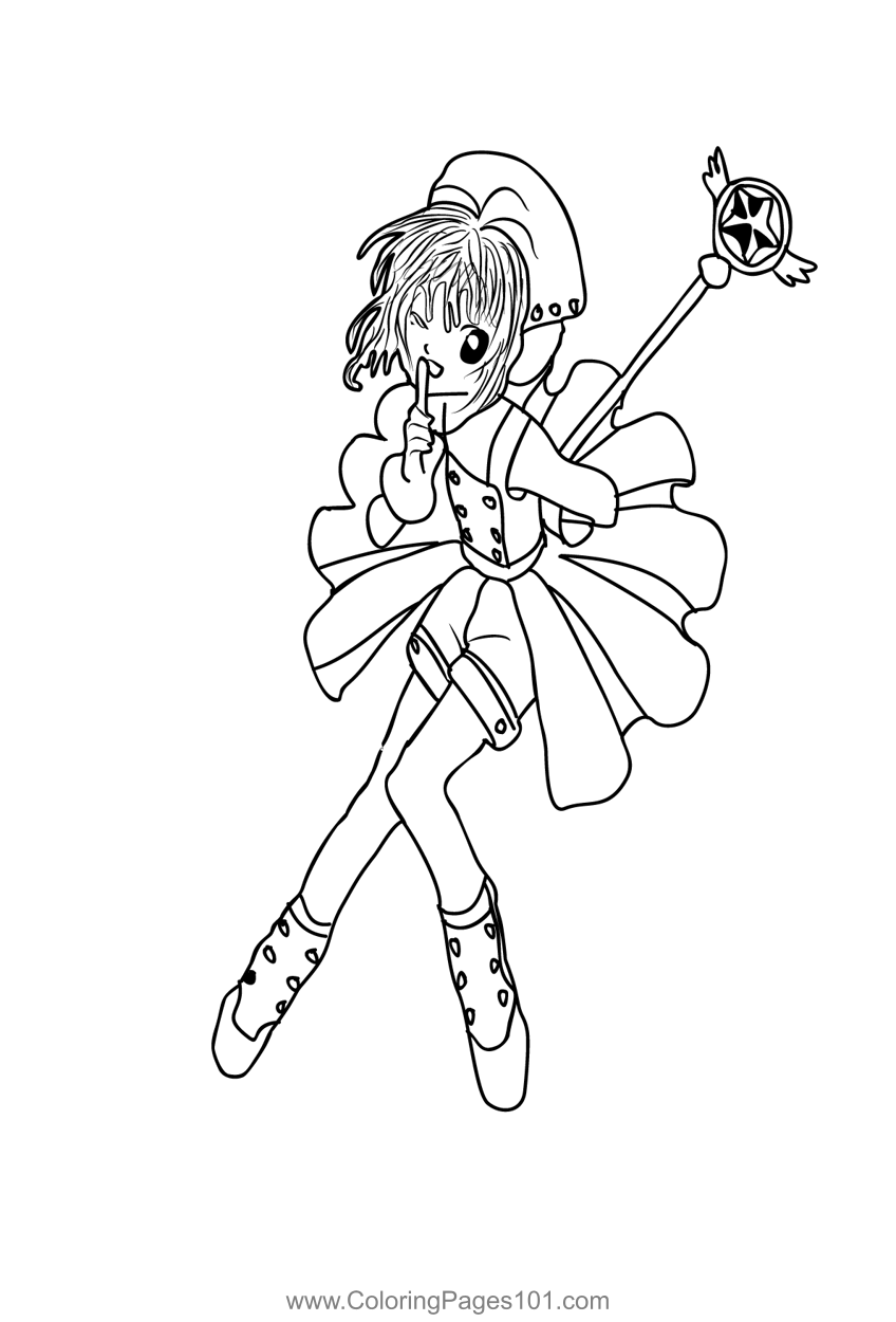 60 Cardcaptor Sakura Coloring Pages Printable 28