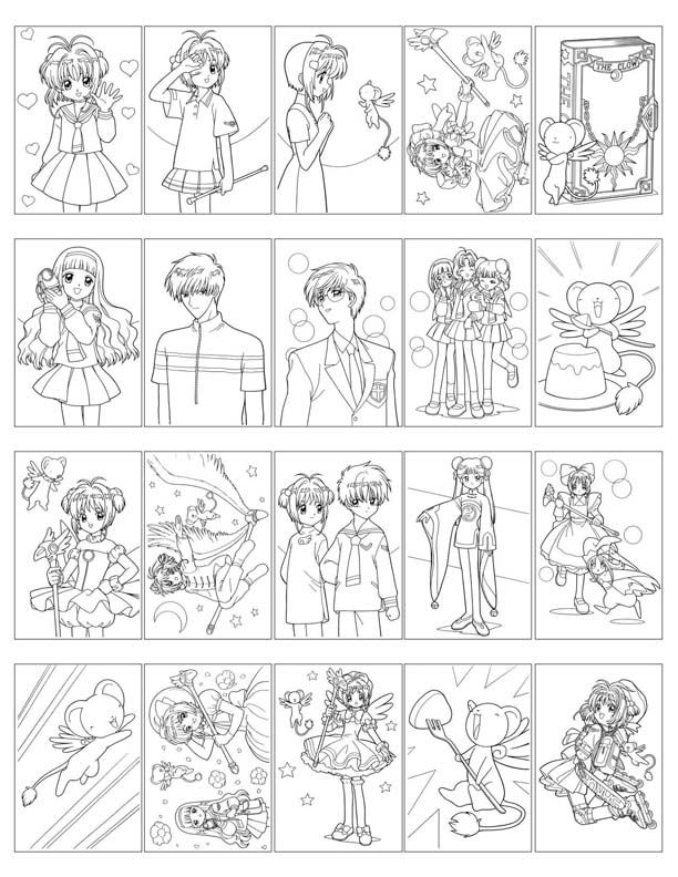 60 Cardcaptor Sakura Coloring Pages Printable 52