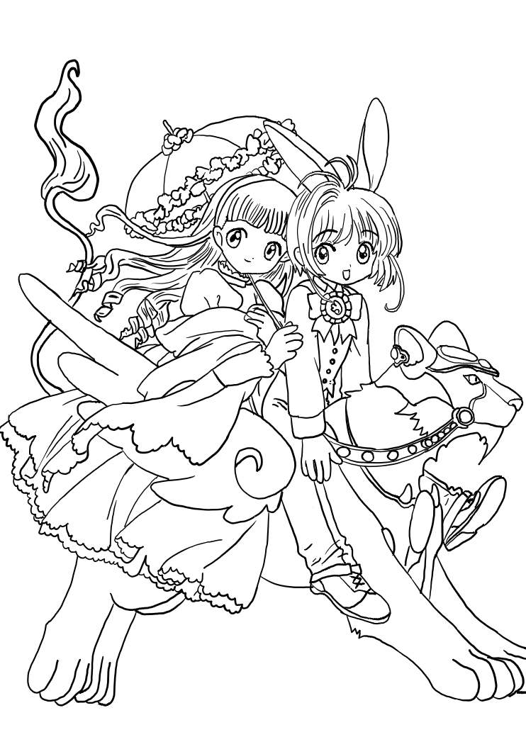 60 Cardcaptor Sakura Coloring Pages Printable 54