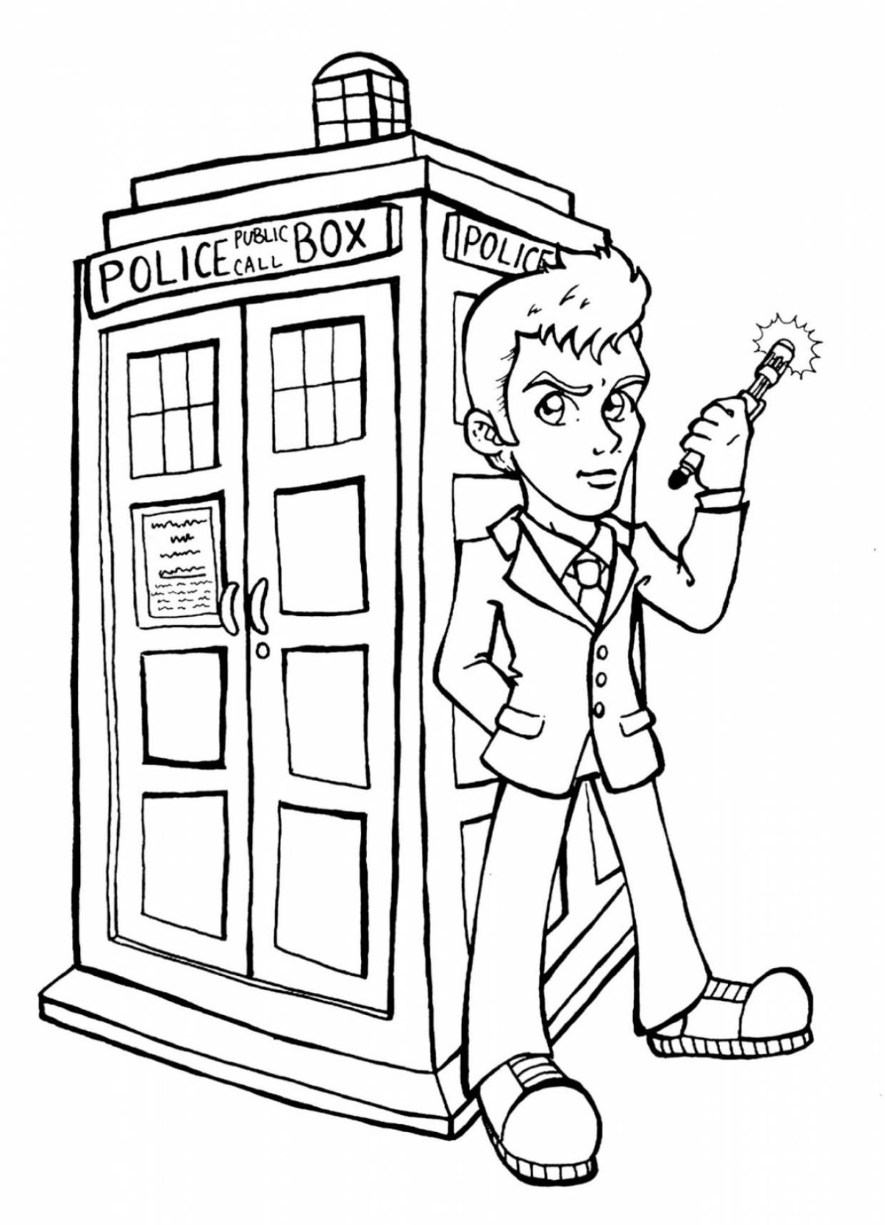 67 Doctor Who Coloring Pages Printable 1