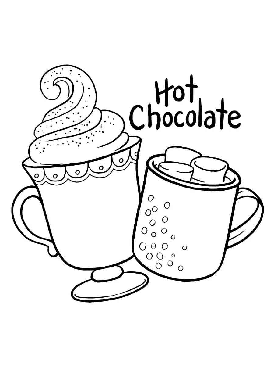 69 Delicious Chocolate Coloring Pages Printable 15