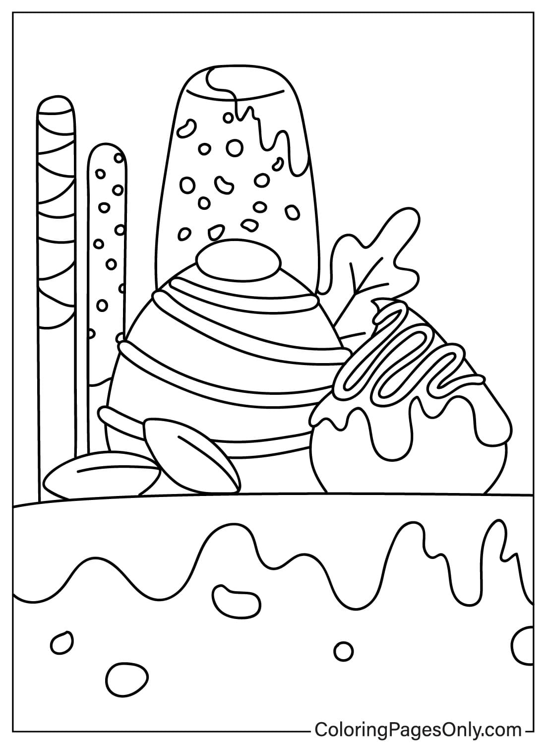 69 Delicious Chocolate Coloring Pages Printable 29