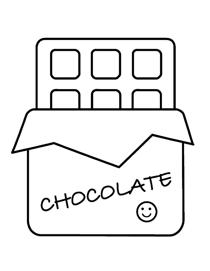 69 Delicious Chocolate Coloring Pages Printable 40