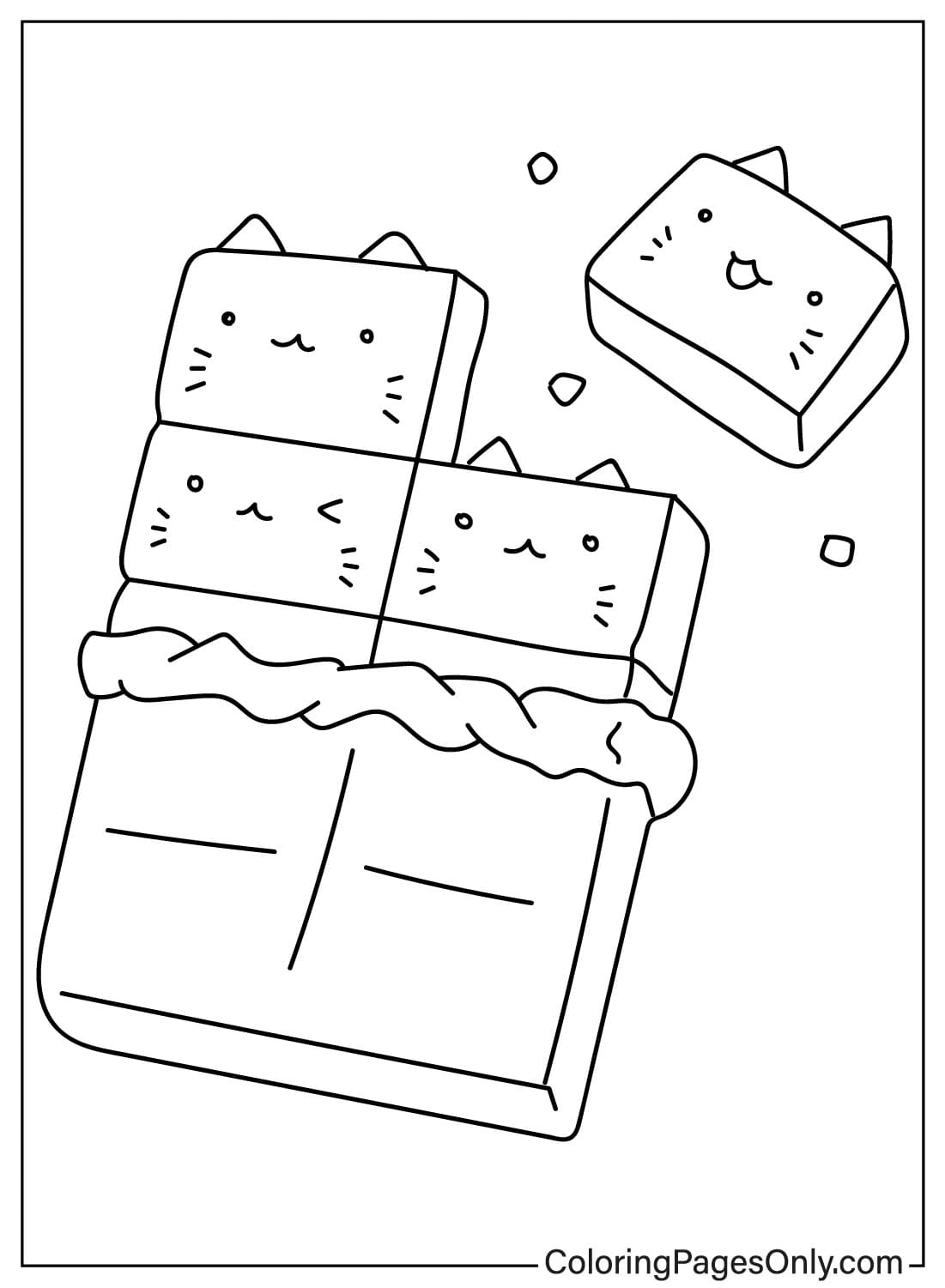 69 Delicious Chocolate Coloring Pages Printable 49