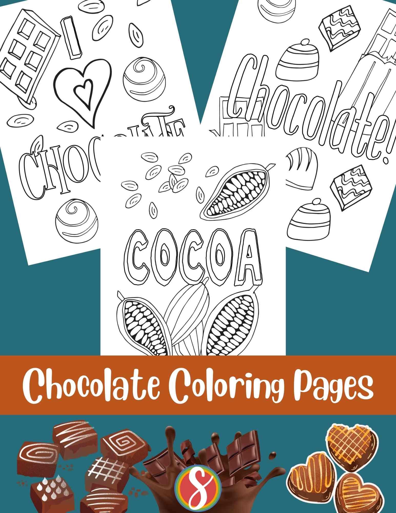 69 Delicious Chocolate Coloring Pages Printable 57