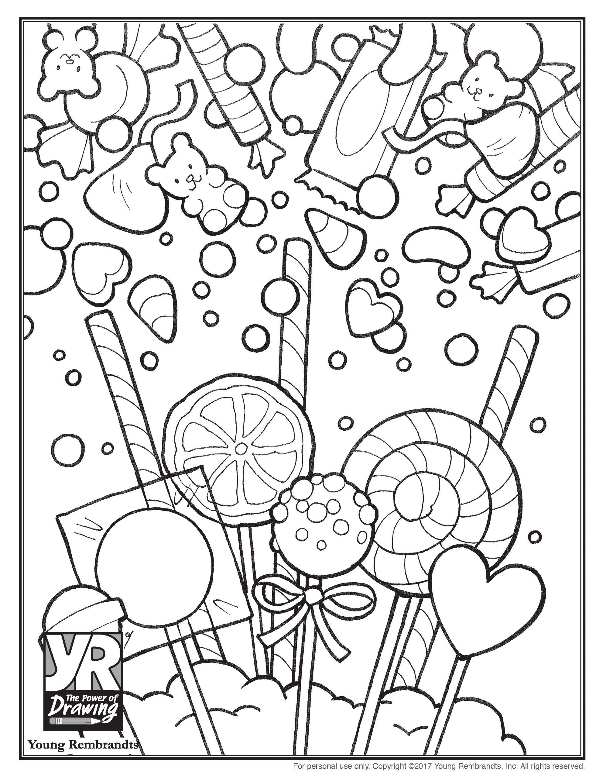 69 Delicious Chocolate Coloring Pages Printable 68