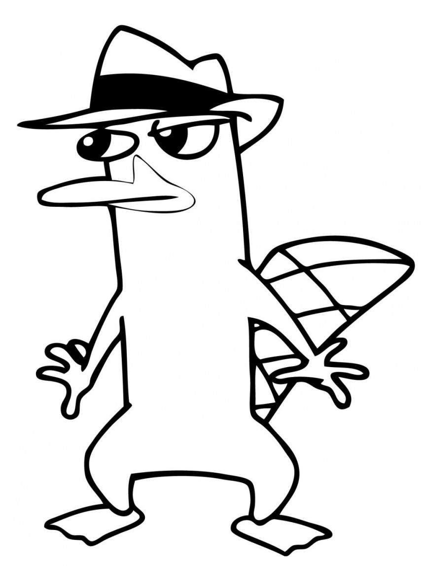 73 Free Printable Perry The Platypus Coloring Pages 1