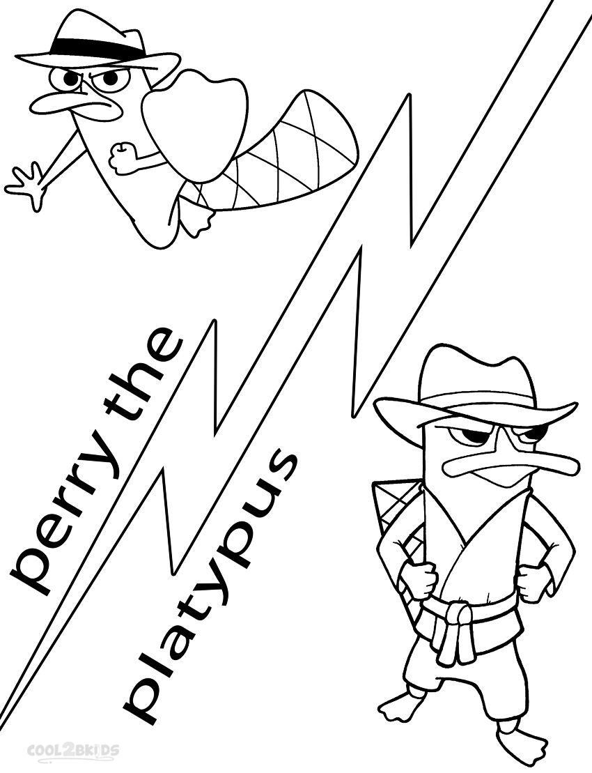 73 Free Printable Perry The Platypus Coloring Pages 12