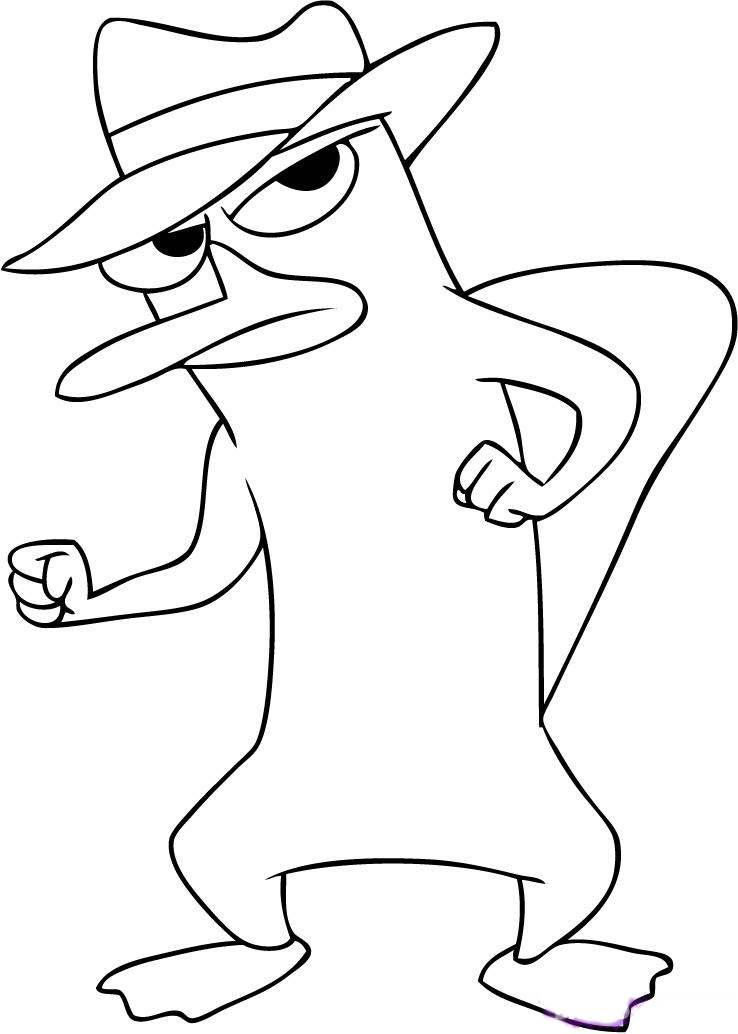 73 Free Printable Perry The Platypus Coloring Pages 15