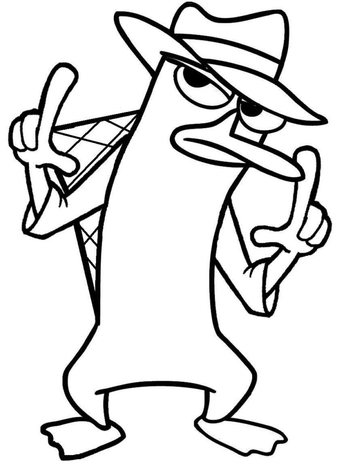 73 Free Printable Perry The Platypus Coloring Pages 16