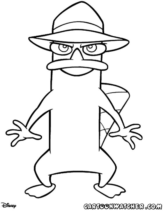 73 Free Printable Perry The Platypus Coloring Pages 22