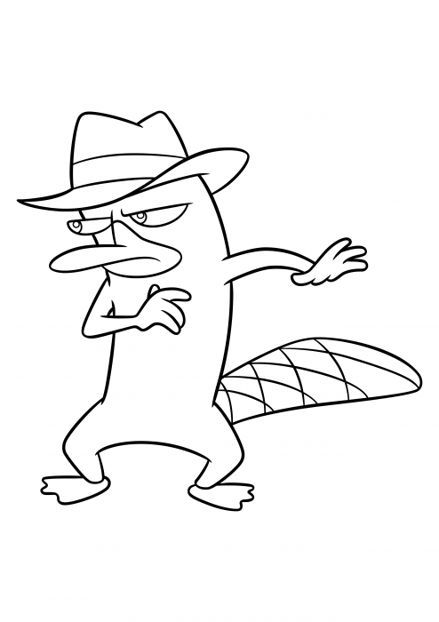 73 Free Printable Perry The Platypus Coloring Pages 29