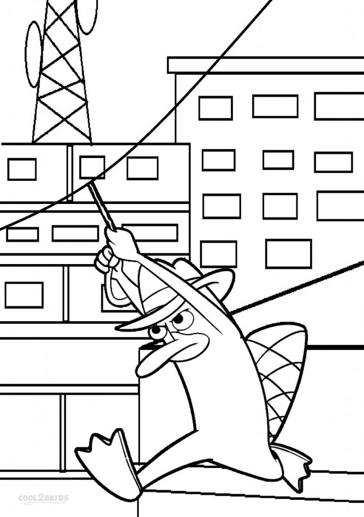 73 Free Printable Perry The Platypus Coloring Pages 35