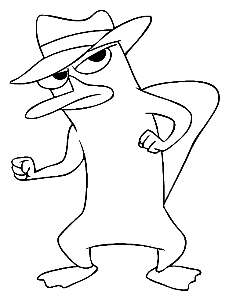 73 Free Printable Perry The Platypus Coloring Pages 36