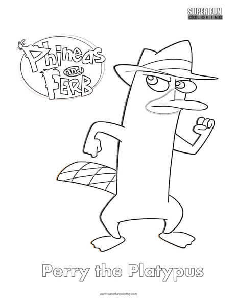 73 Free Printable Perry The Platypus Coloring Pages 4