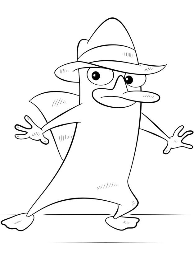 73 Free Printable Perry The Platypus Coloring Pages 8