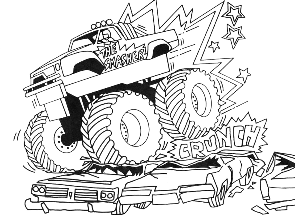 75 Monster Truck Coloring Pages for Kids Printable 10