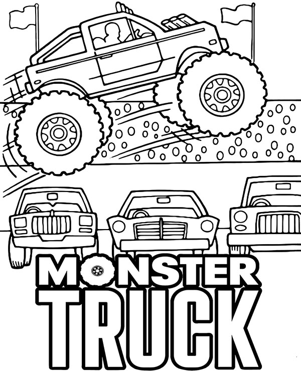 75 Monster Truck Coloring Pages for Kids Printable 18