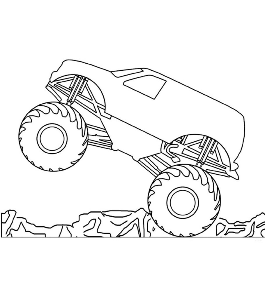 75 Monster Truck Coloring Pages for Kids Printable 23