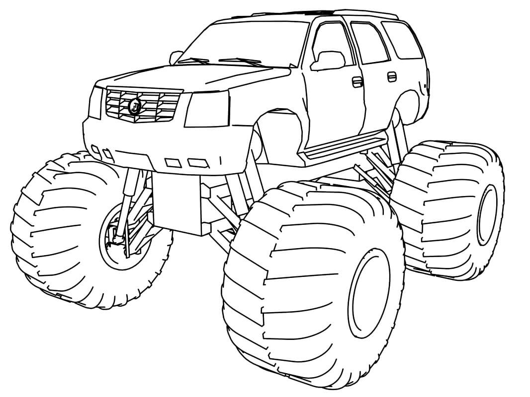 75 Monster Truck Coloring Pages for Kids Printable 27