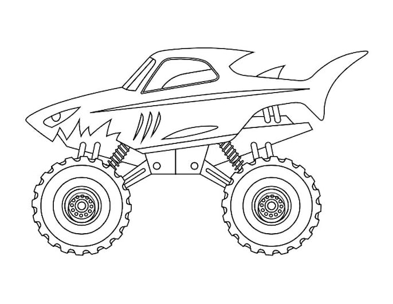 75 Monster Truck Coloring Pages for Kids Printable 35