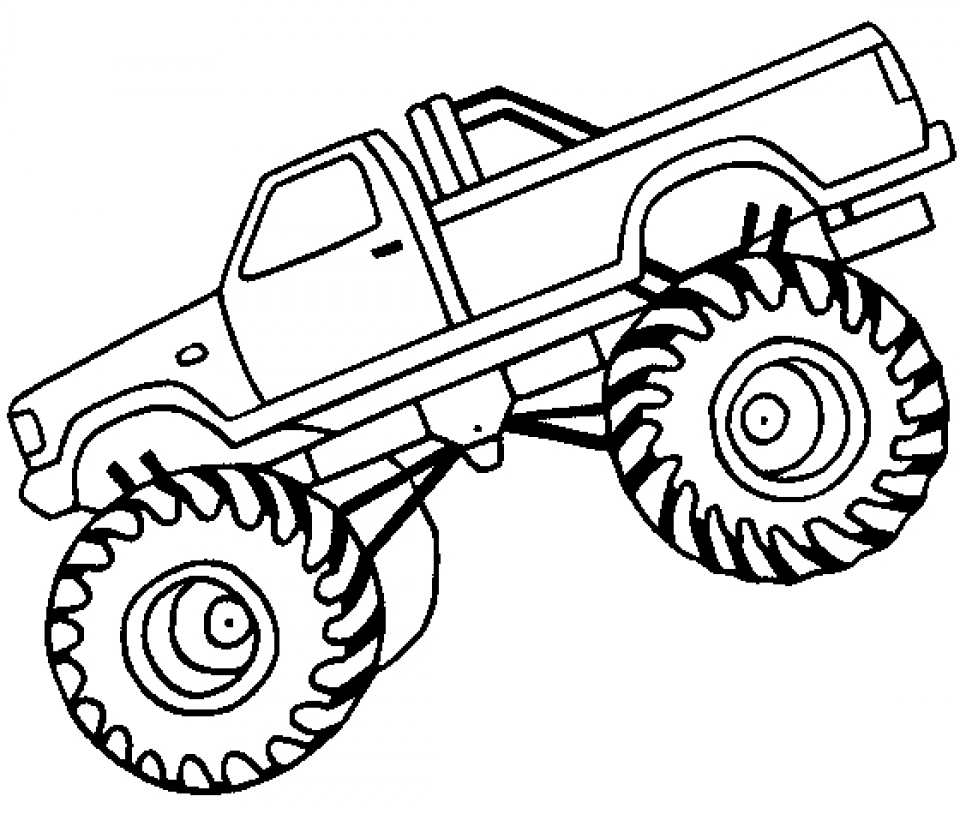 75 Monster Truck Coloring Pages for Kids Printable 4