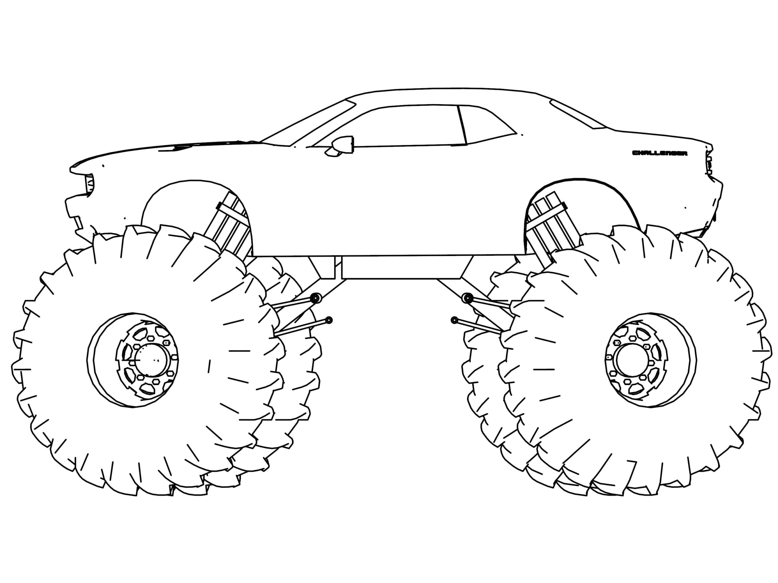 75 Monster Truck Coloring Pages for Kids Printable 40