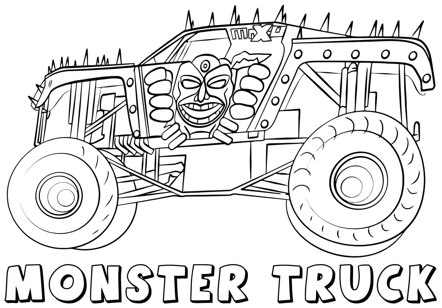 75 Monster Truck Coloring Pages for Kids Printable 41