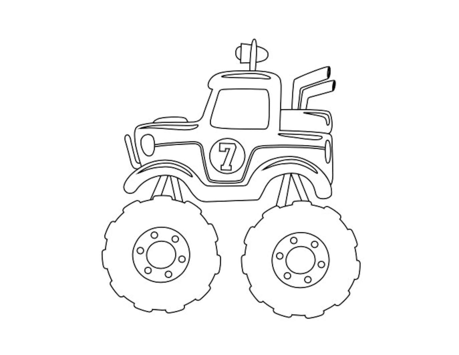 75 Monster Truck Coloring Pages for Kids Printable 44